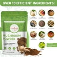 thumbnail image 6 of Mushroom Powder - Mushrooms Supplement Blend for Coffee & Smoothies - 10 Mushroom Complex Plus Cordycepsour Superfood Powder- 2 Pack (120 Servings), 6 of 9