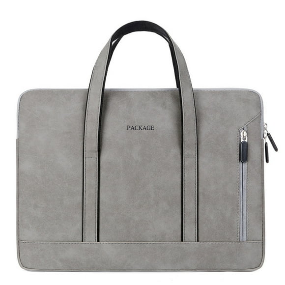 PU leather Laptop Bag, Waterproof Shockproof Protective Computer Bag,Multifunctional Laptop Bag