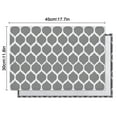 thumbnail image 6 of Gray Geometric Quatrefoil Pattern Summer Placemats Table Placemats Set Of 4-Linen Kitchen Washable Placemats Table Mats 11.8"x17.7"Non-Slip Heat Resistant, 6 of 6