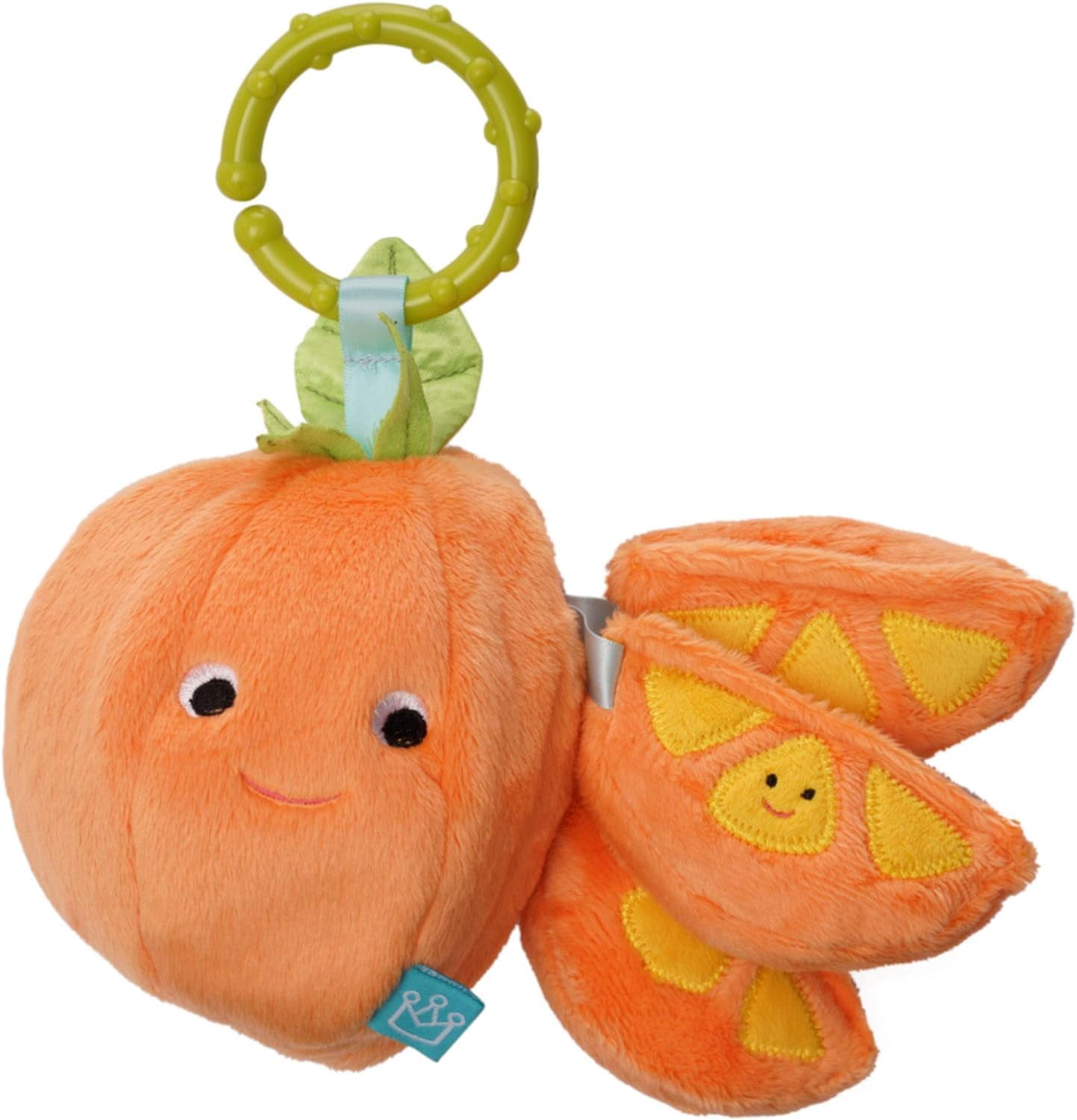Eating the Alphabet Baby Gift Set includes Board Book by Lois Ehlert, Lemon & Orange Infant Travel On-the-Go Toys (Sensory Developmental Learning Toys)