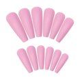 False Nail Patch Super Long Style Pink Ballet Nails Trapezoid Press on