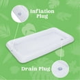 thumbnail image 4 of Joyfy 3 Packs Inflatable Pool Bars Cooler, Inflatable Cooler Ice Buffet Salad Serving Trays with Drain Plug for Indoor Outdoor Summer Pool Beach Luau Party, 4 of 8
