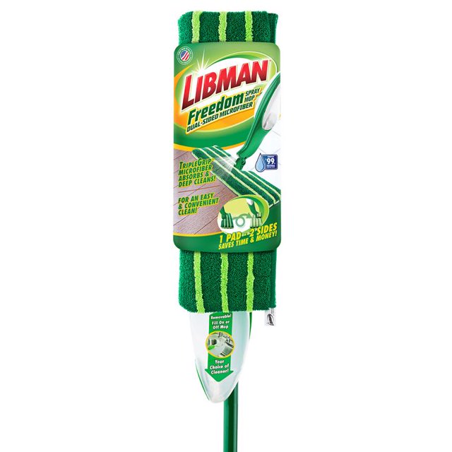 Spray Mop Libman Freedom de 15,5 cm con 4 cabezales de microfibra