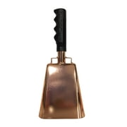 9.6 inch Copper Plated Bell Black Handle Cowbell with Stick Grip Handle Used for Cheering at Sporting Events - Cow Bell by Stewart Tradingâ?¢