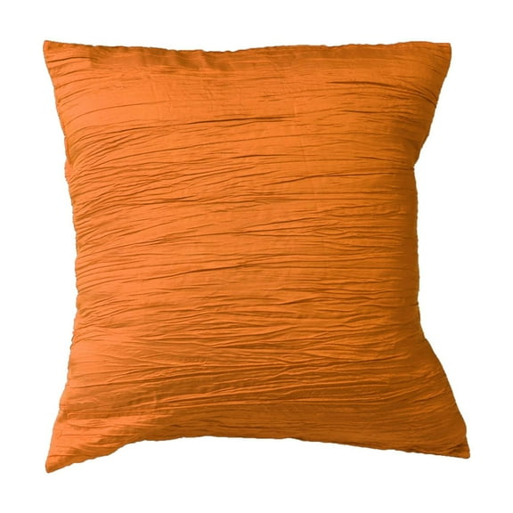 Crushed Taffeta Decorative Throw Pillow/Sham Cushion Cover Orange