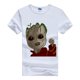 thumbnail image 1 of Camiseta con estampado de dibujos animados de Marvel I AM GROOT para mujer, blusa Kawaii de los años 90, camisetas holgadas blancas con cuello redondo, Tops de manga corta para mujer, 1 of 4
