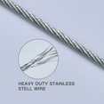 thumbnail image 4 of cuerdas de dosel, cuerda de seguridad ajustable de alambre de acero inoxidable de 2 m con, 4 of 4