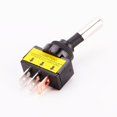thumbnail image 1 of Mini 20A 5V-12V 3Pin 2 Posiciones Interruptor de Palanca de Azul Encendido / Apagado Práctica BLK Cola interruptor, 1 of 5