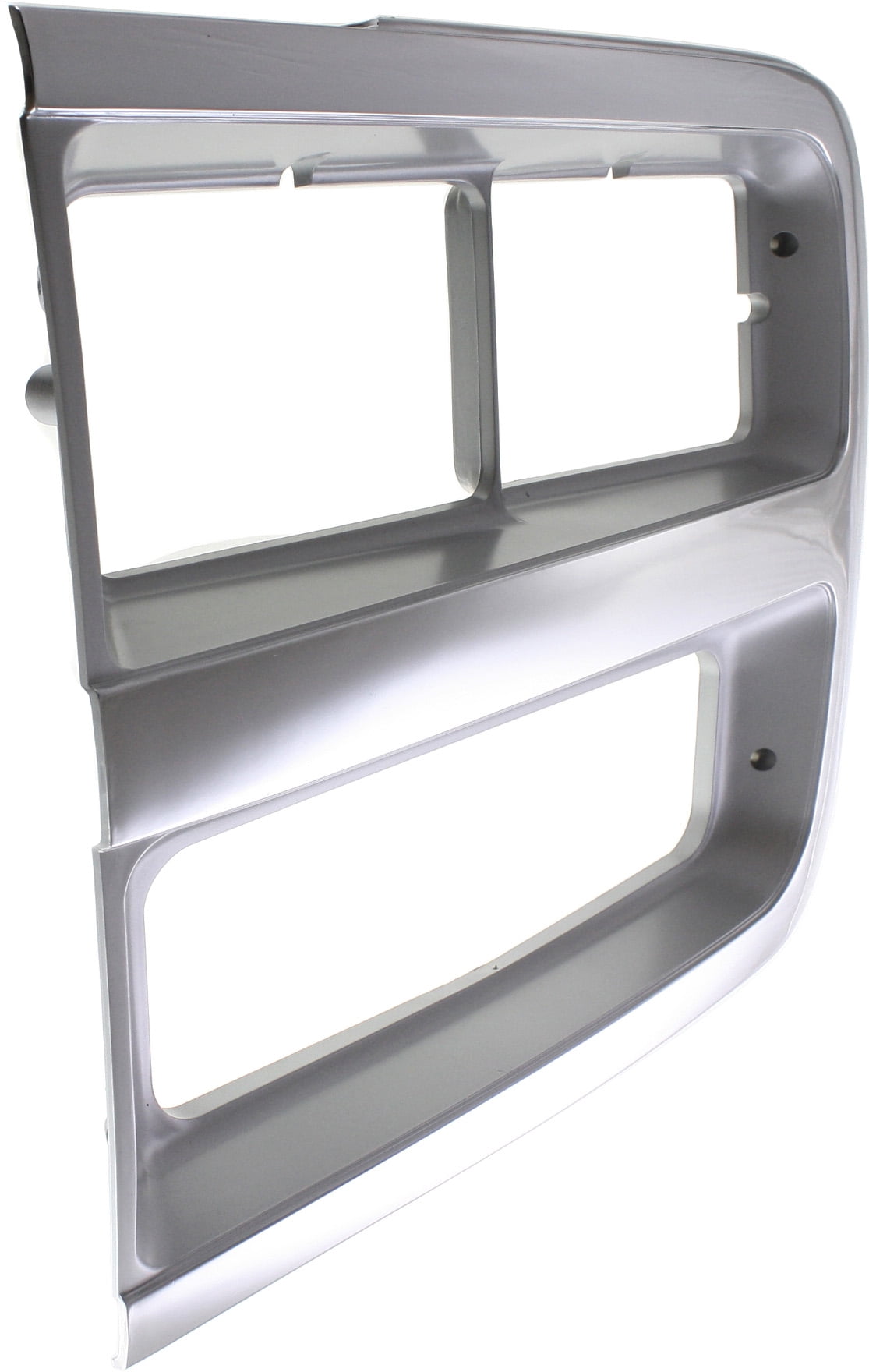 Replacement 7057 Headlight Door Compatible For 1992-1996 Chevrolet P30 1992-1995 G10 Left Driver Chrome and gray