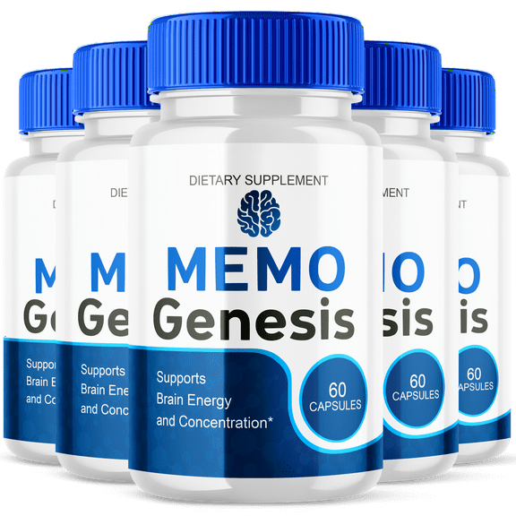Memo Genesis Advanced Formula Brain Support MemoGenesis Maximum Strength Supplement 300 Capsules