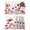White, variant on Watercolor Flowers Placemats Set of 12, Spring Pink Ink Floral Botanical Placemats for Dining Table, Place Mats for Kitchen Tabletop, Waterproof Wipeable Dining Table Mats Set