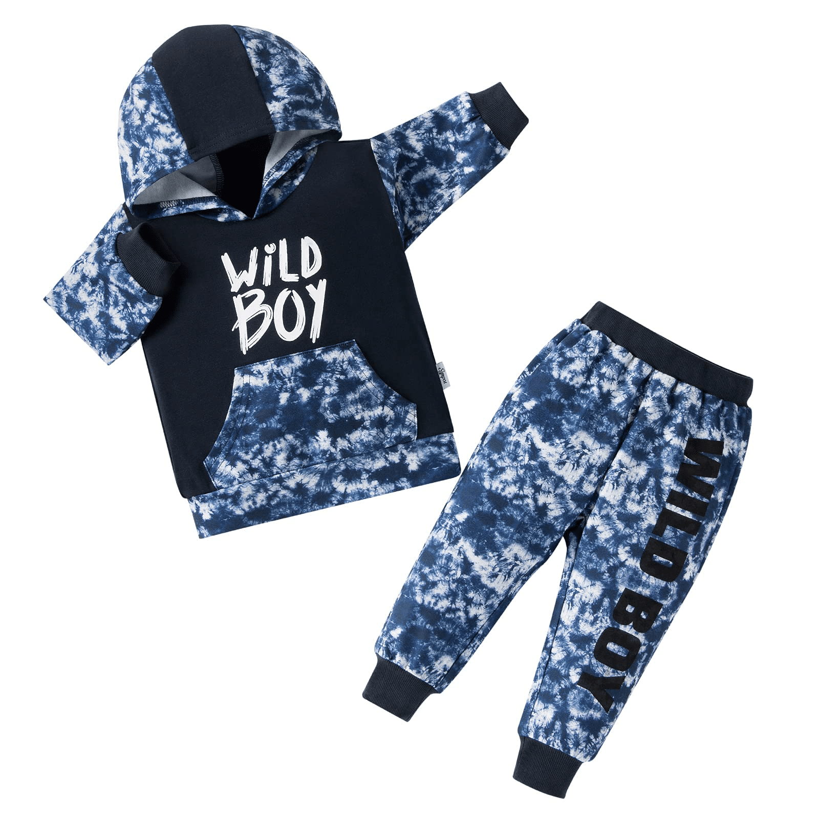 15T Toddler Boys Back to School Casual Outfit Sets Little Boys Hooded Sweatshirts + Baby Boys
