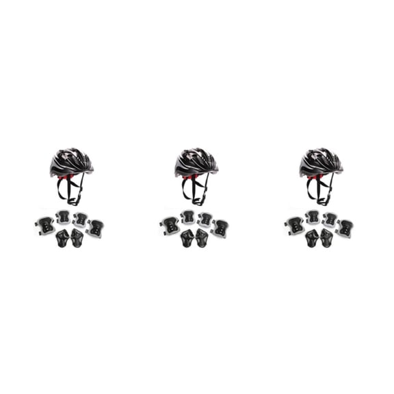 Inteprter Niños Roller Casco Ajustable Deportes Rodillera Codera Patinaje Patinete Type1 NO1