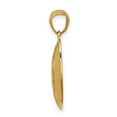 thumbnail image 7 of 14k Yellow Gold Football Charm Pendant, 7 of 7