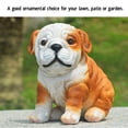 thumbnail image 3 of Estatua De Cachorro De Bulldog Inglés, Escultura De Bulldog De Resina Realista Para Decoracia De Jardín Al Aire Libre, 3 of 7