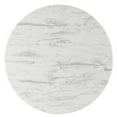 thumbnail image 3 of Modway Gallant 50" Round Performance Artificial Marble Dining Table in Black White, 3 of 8