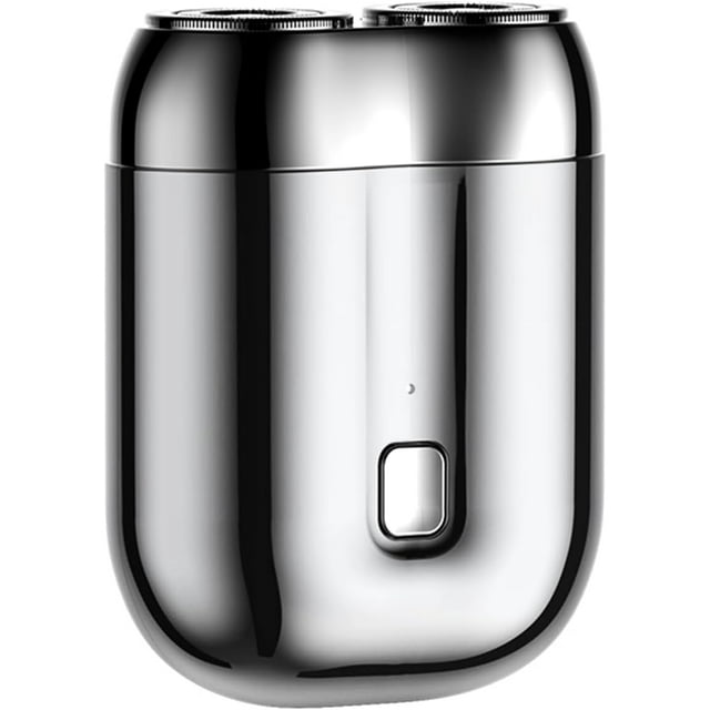 Nouveau Modèle Mini Rasoir Électrique à Double Tête, Rasoir de Poche Amélioré, Rasoir à Double Tête Lavable, Mini Rasoir Portable USB, Rechargeable, Étanche, Compact (Quatre Couleurs) (Bleu)