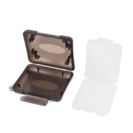 Unique Bargains Black Clear Plastic Protective SD Micro TF