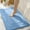 Light Blue #4, variant on Soft Non-Slip Absorbent Bathroom Floor Mat - Washable Microfiber Rug for Tub and Sink Area In Multiple Colors