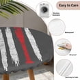 thumbnail image 3 of American Flag Round Tablecloth for 45-54 Inch Tables, Fitted Table Cover with Elastic Edge, Retro US Flag Baseball Stars Gray Waterproof Outdoor Table Cloth Protector for Patio Garden Dinner Picnic, 3 of 9