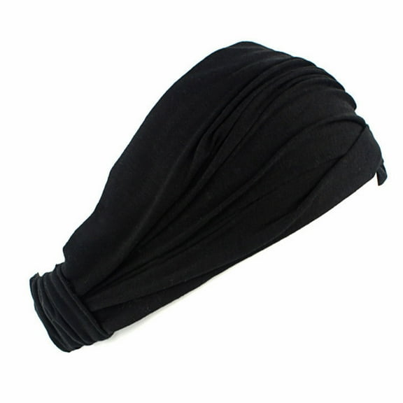 ✪ Fashion Ladies Cotton Hairband Headband Wrap Neck Solid Color Head Scarf 3 in 1