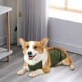 thumbnail image 1 of Funda para el vientre de perro Perfecl cómoda y lavable Verde oscuro S, 1 of 8