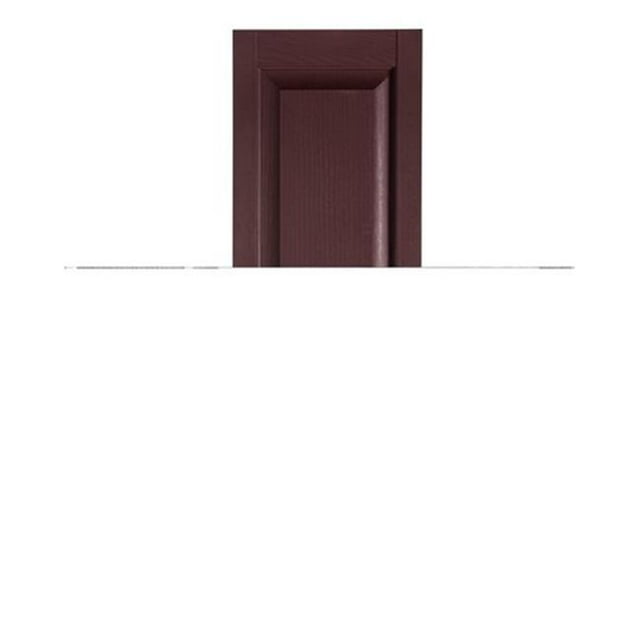 Premier Raised Panel Exterior Decorative Shutters, Burgundy - 15 x 43 in.