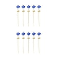 thumbnail image 4 of Injueey 5 Pieces Artificial Anemone with Leaves Bouquet Silk Touch Long Decor Stems Bride Real Flower Wedding Decoration Type4 NO4, 4 of 6