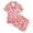 Pink-B, variant on Kids Silk Pajamas Girls Heart Print Short Sleeve Button Down Sleepwear with Shorts Set Holiday Pjs Kids Girls' Sleepwear 7-8 Years