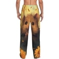 thumbnail image 7 of Salouo Cute Sunflower Guinea Pig Print Pajama Pants for Men, Lounge Pants Elastic Waistband Casual Men's sleepwear Loungewear Sleep Pajama Pant -Small, 7 of 7