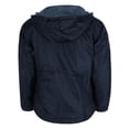 thumbnail image 2 of CTM  Solid Color Water Resistant Hooded Zip Up Winderbreaker Jacket (Men), 2 of 4