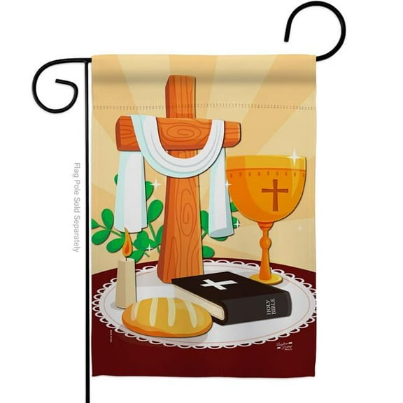 Angeleno Heritage G135202-BO Holy Week Religious Faith Double-Sided Decorative Garden Flag, Multi Color