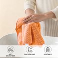 thumbnail image 4 of 12-Pack Washcloths Set, 13"x13" Luxurious Dish Towels Ultra Soft Face Towels Quick Dry Kitchen Towel Bundle Absorbent Wash Cloths(Orange Red), 4 of 6