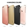 thumbnail image 2 of Ringke Slim Case Compatible with iPhone 6s Plus, Lightweight Thin Soft Premium Coating Hard PC Cover - Rose Gold, 2 of 7