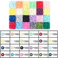 thumbnail image 1 of Juego de cuentas para hacer pulseras, cuentas sueltas de letras mixtas coloridas, conjunto de joyería DIY Tmvgtek Para estrenar, 1 of 9