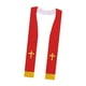 thumbnail image 4 of Estola de misa para clérigos, estola clásica de graduación para hombres, mujeres, bodas, adultos, Rojo Blanco, 4 of 9