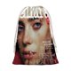 thumbnail image 1 of Billie Eilish Bolsa de regalo con cierre de cinta navideño para decoración de Navidad, 20 cm × 31 cm., 1 of 6