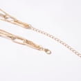thumbnail image 5 of Collar para mujer, joyería para mujer, collar vintage de metal dorado multicapa, joyería para mujer, collar de aleación, 5 of 5