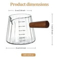 thumbnail image 5 of Auckpure 6 oz Borosilicate Glass Espresso Measuring Cup with V-Spout - Heat-Resistant , for Microwave-Safe Espresso Shot Glass, 5 of 6