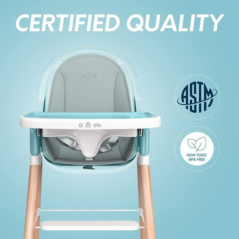 Children of Design 6-in-1 Deluxe High Chair for Babies and