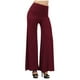 thumbnail image 2 of ICHUANYI Clearance Women's Loose High Waist Wide Leg Pants Workout Out Leggings Casual Trousers Yoga Gym Flare Pants(Wine, M) ICHUANYI WER2023081005099, 2 of 9