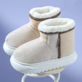 thumbnail image 3 of Zapatos de nieve con tacón de bolso de nuevo estilo para mujer, zapatos de algodón cálidos con suela gruesa y caña alta, botas de nieve para exteriores versátiles y de moda para hombres, 3 of 5