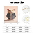 thumbnail image 2 of KLL Cute Mouse In Glasses Print Canvas Wall Art, Canvas Painting Prints Canvas Art Wall Decor Home Decoration for Living Room Bedroom Office, 2 of 6