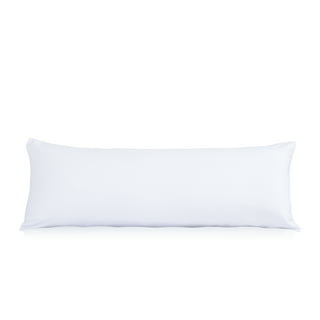 Contour Swan Polyester & Viscose Rayon Body Pillow, White