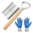 thumbnail image 4 of Cuchillo para descarnar y raspar pelo de cerdo, herramientas ergonómicas para procesamiento de pieles de animales domésticos, para procesamiento, 4 of 8