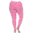 thumbnail image 3 of White Mark Women's Plus Size Casual Leopard Print Leggings, 3 of 4