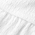 thumbnail image 7 of Miluxas Women's Ruffle Hem Short Dress V Neck Cap Sleeve T Shirt Dress Casual Summer Beach Vacation Outfits White, 7 of 7