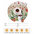 thumbnail image 6 of 13 Inch Round Placemats Set of 6, Rustic Christmas Snowman Non Slip Heat Insulation PP Table Mats, Xmas Balls Stocking Tree Gifts Washable Place Mats for Kitchen Dining Party Table Decor, 6 of 7