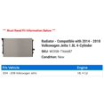 thumbnail image 2 of Radiator - Compatible with 2014 - 2018 Volkswagen Jetta 1.8L 4-Cylinder 2015 2016 2017, 2 of 2