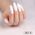 thumbnail image 2 of Qarigey 1 Juego de uñas postizas resistentes a los arañazos, Kits de manicura de cobertura completa de Color sólido, herramientas de belleza Juegos de manicura SM17W Blanco, 2 of 6